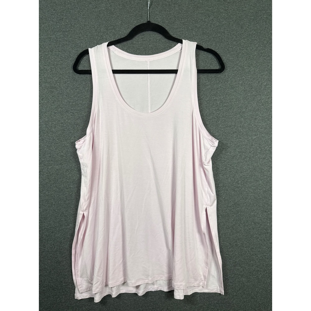 Lululemon Essential Tank Top Pink Vitasea Yoga Training Sleeveless Shirt Size 10